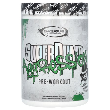 Gaspari Nutrition SuperPump Aggression Pre-Workout, Jersey Mobster Italian Ice, 450 g