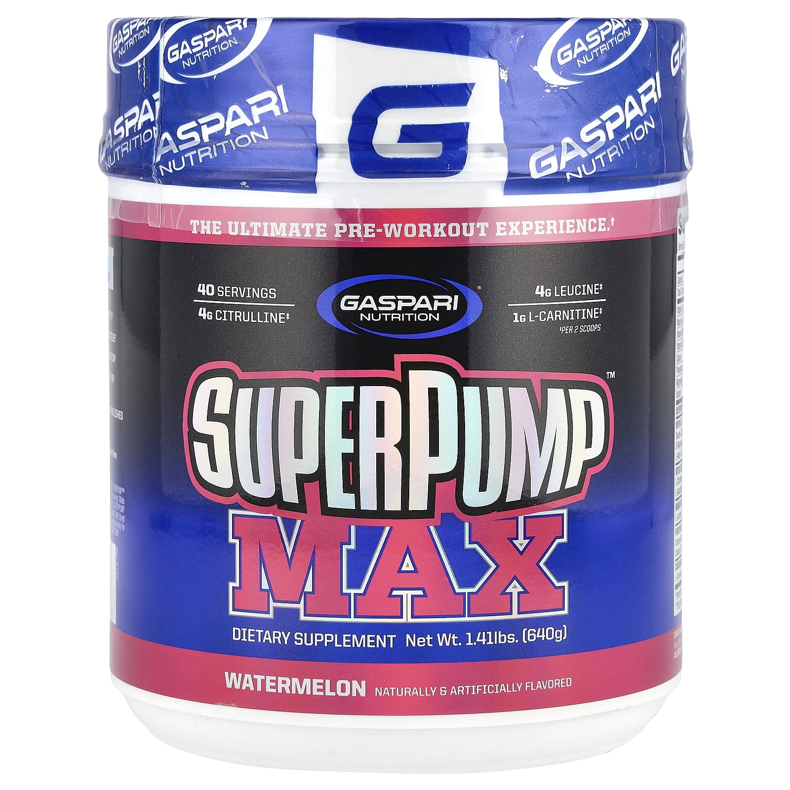 Gaspari Nutrition SuperPump Max Pre-Workout Energy Powder, Amino Acids ...