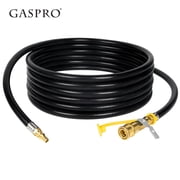 GASPRO RV Quick Connect Propane Hose 12FT, Low-Pressure Gas Extension Line with 1/4 Quick Disconnect, for BBQ Grills, Griddles, Fire Pits & Camping Stoves