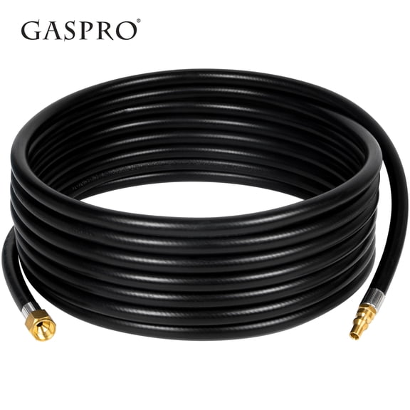 GASPRO 24FT RV Propane Quick Connect Hose, Extension Hose for BBQ Grills, Camping Stoves, Fire Pits, Portable Outdoor Heaters & Appliances