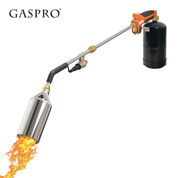 GASPRO Propane Torch Weed Burner, High Output 600,000 BTU with Long & Short Mode, Self Igniter, Heavy Duty Weed Torch for Garden Weeding, Ice Snow Melting, Roofing, BBQ, No Hoses