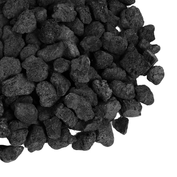 GASPRO 20 lb Explosion-Proof Lava Rocks (0.8–1.2 Inch) – Natural Volcanic Stones for Propane & Natural Gas Fire Pits, Fire Tables, Indoor Fireplaces, Outdoor Landscaping & Garden Decor – Premium Blac