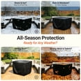thumbnail image 1 of GASPRO 28 Inch Square Fire Pit Cover, Fits for 24-28 Inch Outdoor Fire Table Cover, 100% Waterproof and Windproof Fire Bowl Cover, Heavy Duty Fabric, UV & Fade Resistant, 28 x 28 x 25 Inch, Black, 1 of 1