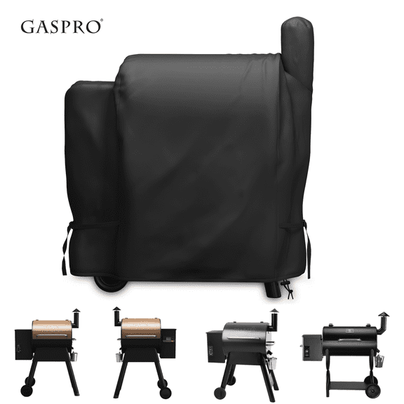 GASPRO Grill Cover Fits Traeger Pro 22 & Pro 575 Series, Waterproof Heavy Duty All Weather Smoker BBQ Cover, UV & Fade Resistant Pellet Cover, for Traeger 22 / Pro 575 & Z Grills 550B, Black