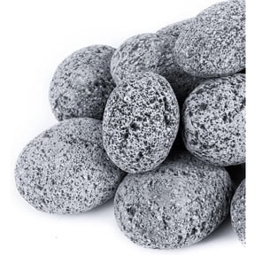Gaspro Lava Rocks 2-3 Inch Gray 20 Lb for Landscaping, Garden Top-Dressing & Fire Pits