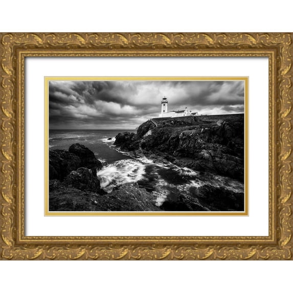 Gastager, Daniel 32x23 Gold Ornate Wood Framed with Double Matting Museum Art Print Titled - The Guardian