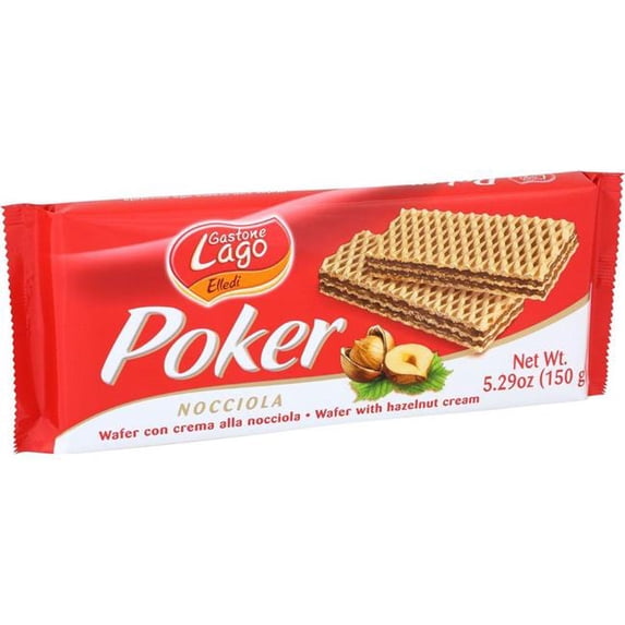 Gastone Lago 284819 Hazelnut Cream Wafer Cookie, 5.29 oz