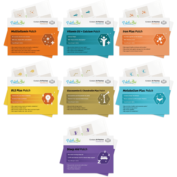 Gastric Band Active Lifestyle Vitamin Patch Pack by PatchAid Size: 1-Month Supply