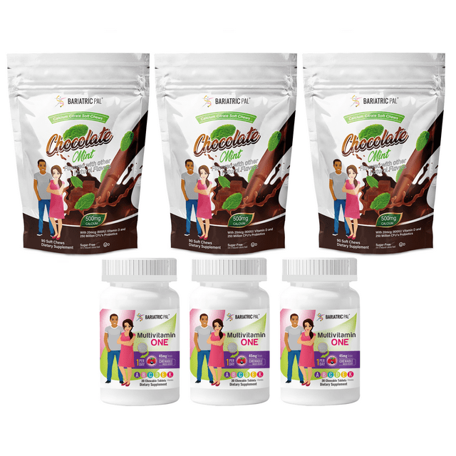 Gastric Bypass Complete Vitamin Pack Chewables Size 3Month Supply