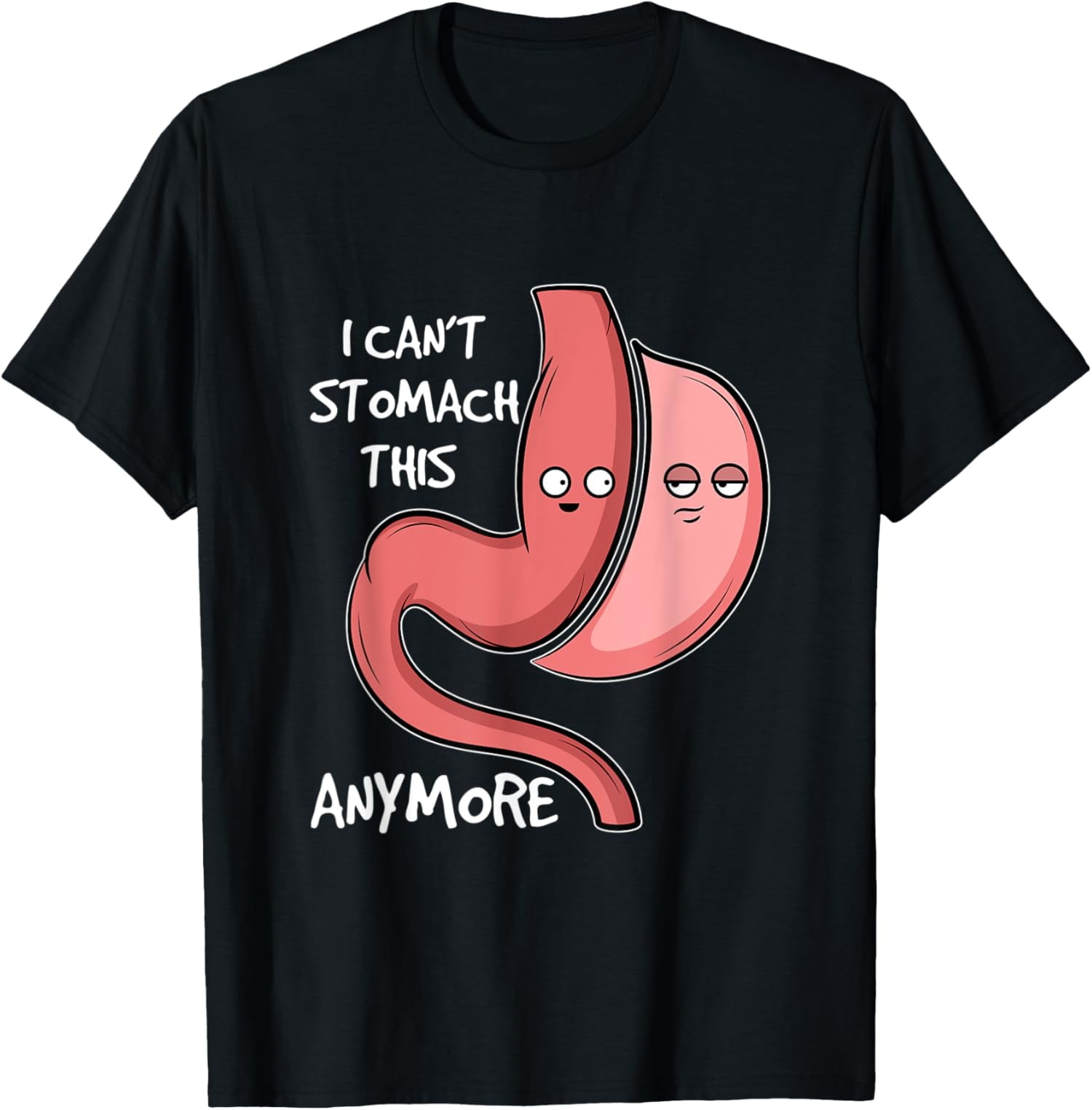 Gastric Sleeve Bariatric Surgery Humor Joke Stomach anymore TShirt