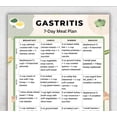 thumbnail image 1 of Gastritis 7-Day Dietary Plan Poster Acid Reflux Gastroesophageal Reflux Ulcer Dietary Poster Low Acid Stomach Friendly Dietary Plan Poster, 1 of 2