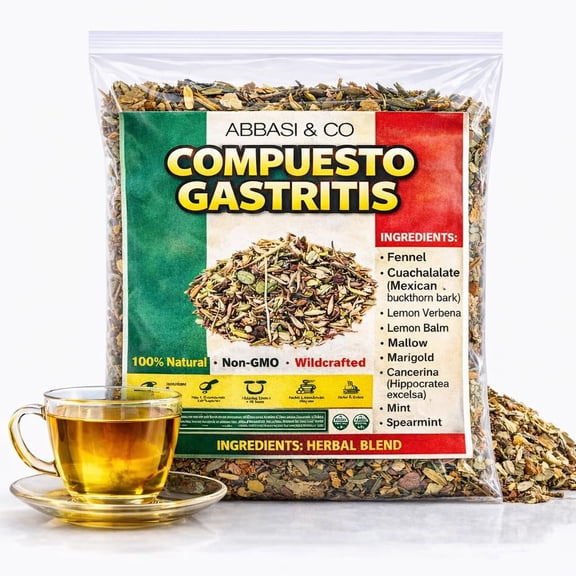 Gastritis Herbal Compound Tea 100% Natural Infusion Acid Reflux tea , Ulcer Healing tea , Heartburn - Providing Upset Stomach Relief and GERD relief