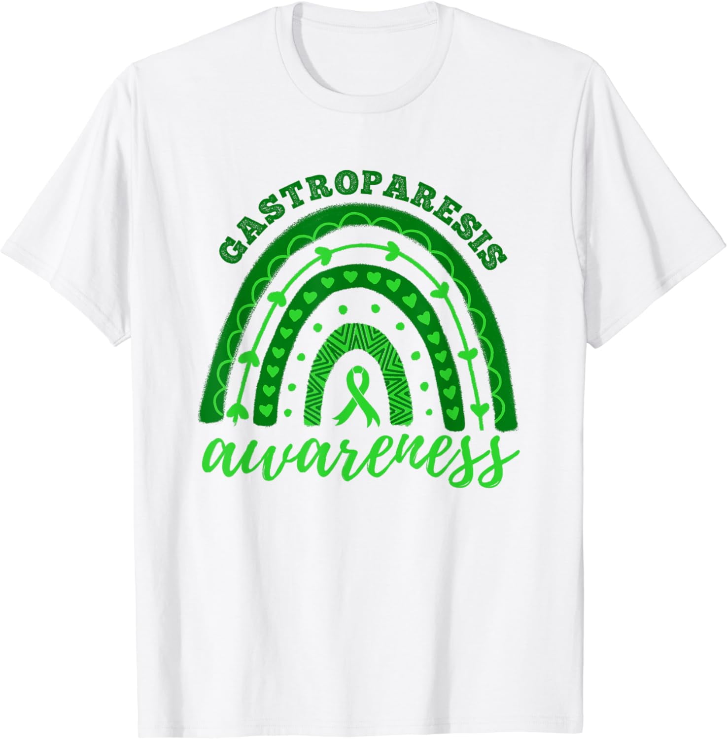 Gastroparesis Awareness Rainbow Stomach Paralysis TShirt