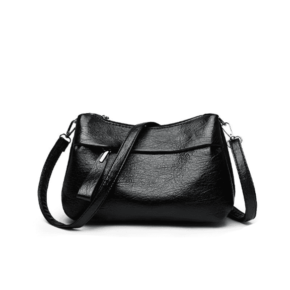 Gastropod Crossbody Bags for Women with Shoulder Strap, Elegant Purses for Women,Premium Leather Tote Bag,Black