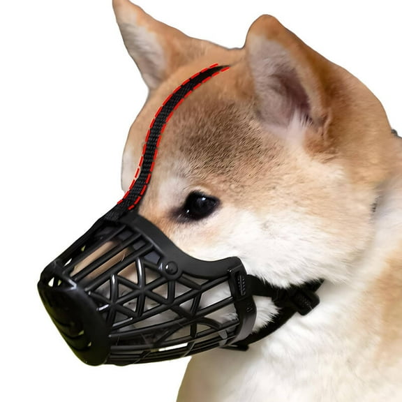 Gastropod Dog Muzzle, Soft and Breathable Muzzle for Large Dogs, Comfortable Anti-Bite Design, Flexible Plastic for Secure Fit