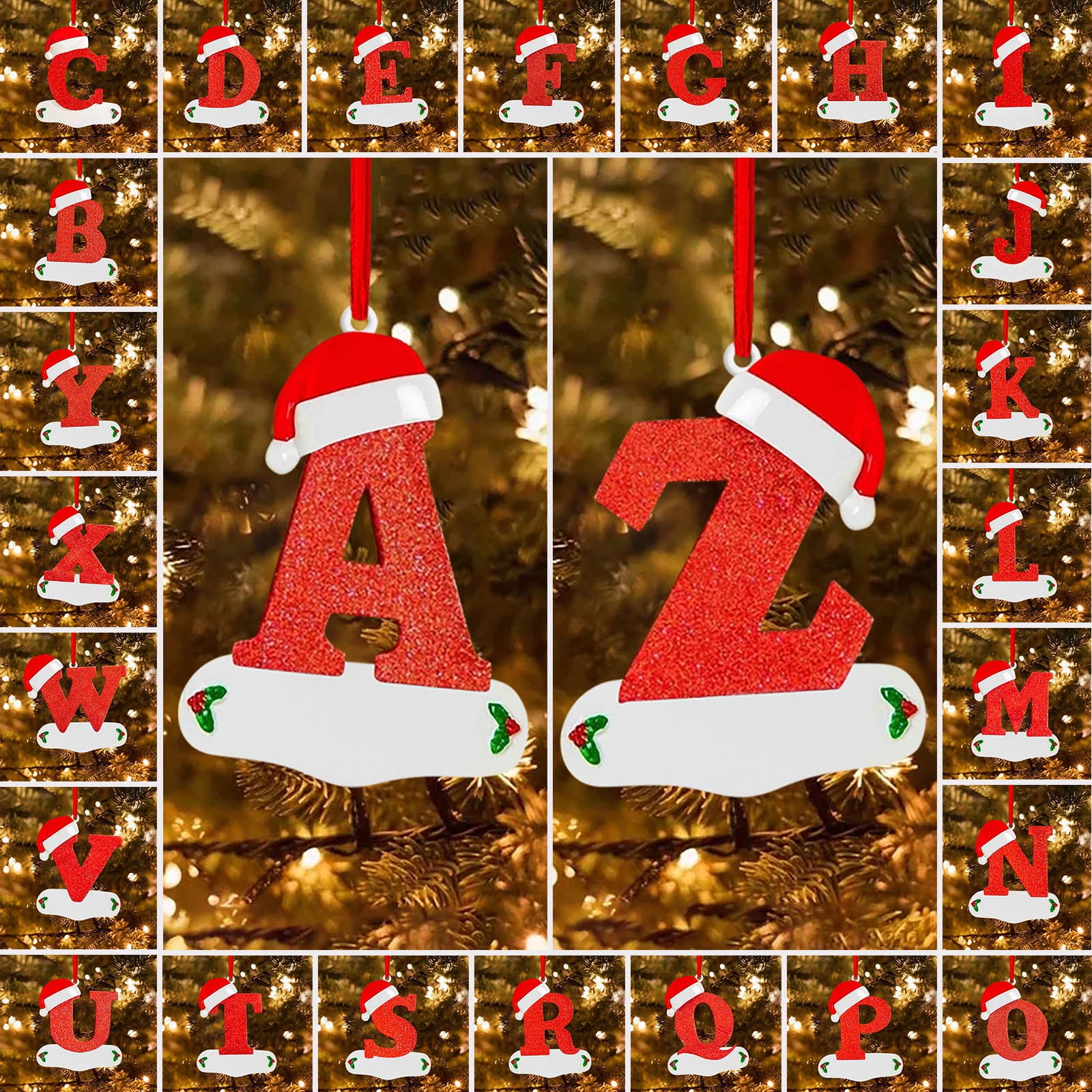 Gasue Christmas Party Decorations Single 26 English Letters Ornaments