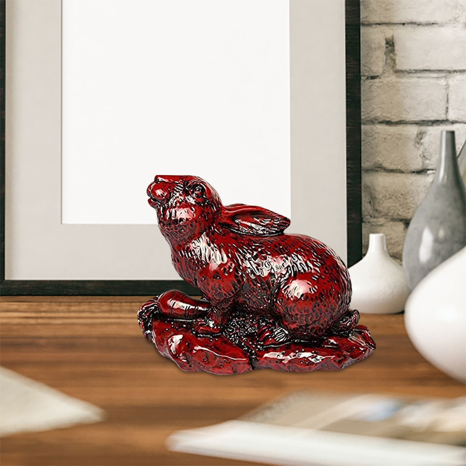 Gasue House Decor, Chinese Sculpture Resin Statue Garden Feng Shui