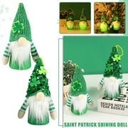 Gasue Saint Patricks Day Accessories St. Patrick's Day Irish Day St. Patrick's Day Faceless Doll Rudolph Doll Decoration Plush Toy