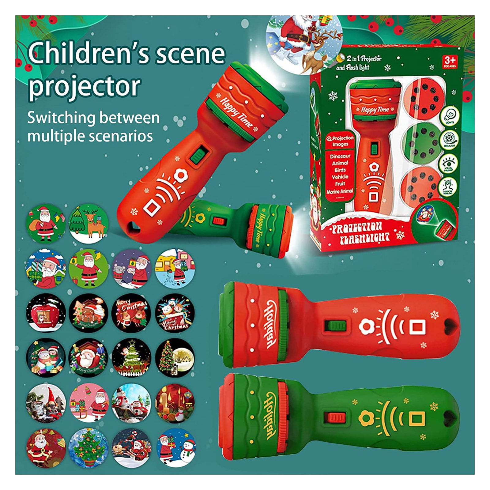 Gasue Toys for Boys Christmas Toys Gifts, Flashlight Projector