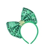 Gasue Valentines Day Gifts - St. Patrick's Day Headbands Green Shamrock Hair Accessories Irish Party Headwear for Women and Girls