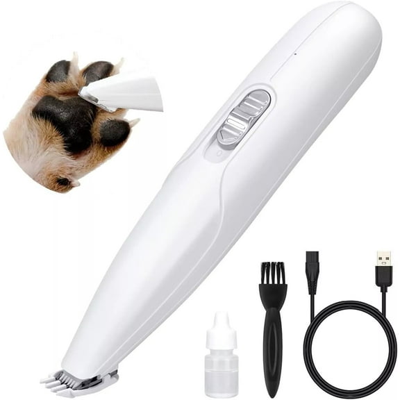Gasur Cordless Dog and Cat Clipper Kit Electric Pet Trimmer Small for Paw Nail Face Ears