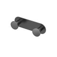 thumbnail image 1 of Gatco 1281MX Glamour All Modern Decor 6.5" Double Robe Hook, Matte Black, 1 of 2
