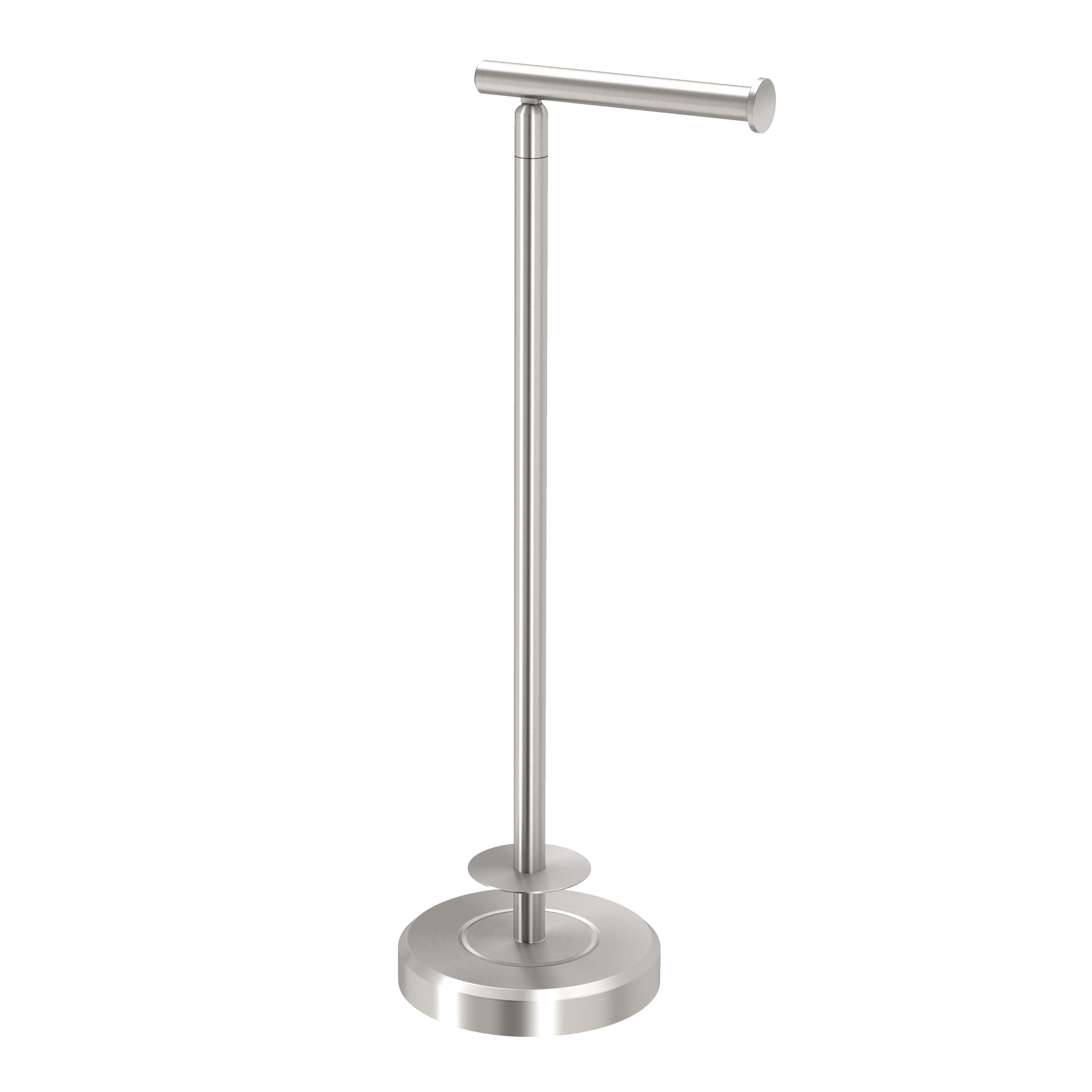 Gatco Zone Euro Style Single Post Toilet Paper Holder in Satin Nickel