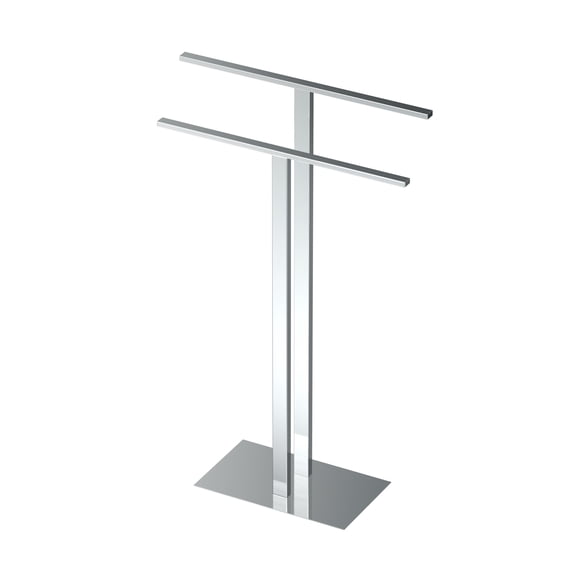 Gatco 1552C Modern Floor Towel Stand, Chrome