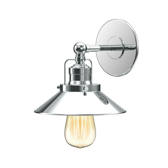 Gatco 1710 Modern Farmhouse Metal Single Sconce, Chrome