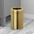thumbnail image 1 of Gatco 1910 11.4 Liter Metal Free Standing Trash Can - Brass, 1 of 7