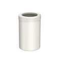 thumbnail image 1 of Gatco Latitude II Stainless Steel 2.9 Gallon Round Wastebasket with Removable Lid, Matte Pearl, 1 of 7