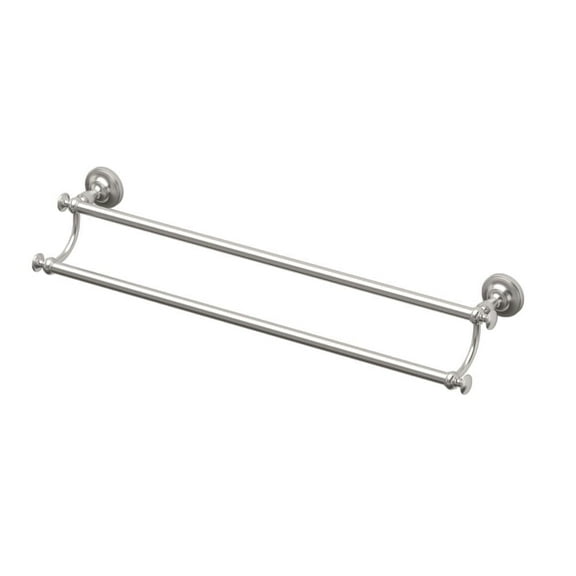 Gatco 4024 Tavern 24" Double Towel Bar Satin Nickel