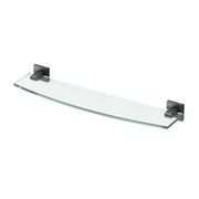 Gatco 4056 Elevate 21" Glass And Metal Bathroom Shelf - Black