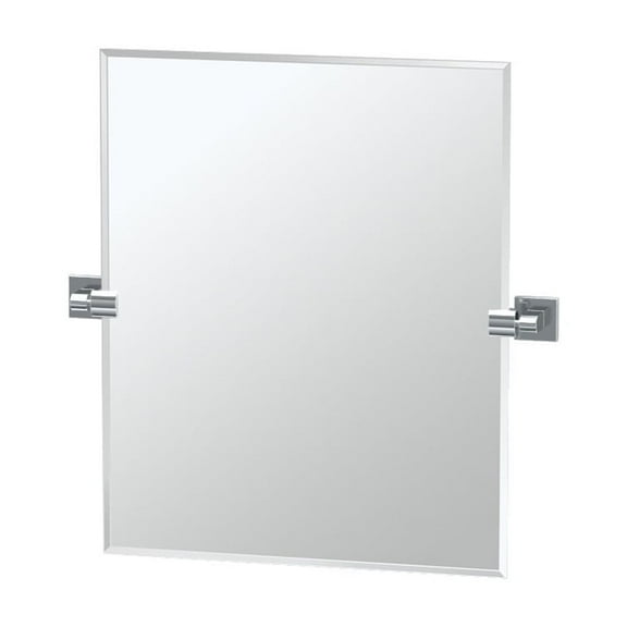 Gatco Elevate 24" Frameless Rectangle Mirror, Chrome