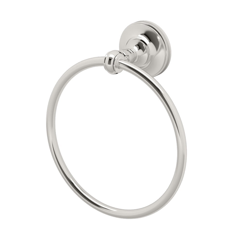 Polished Nickel Wall Mounted Round Towel Ring