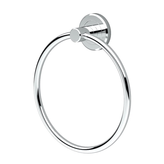 Gatco Latitude II Bathroom Wall Mount Towel Ring, Chrome