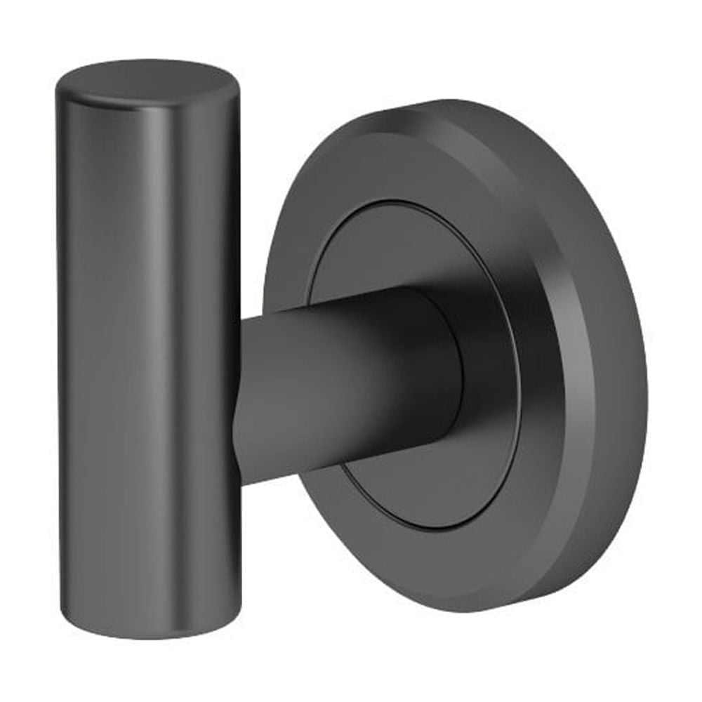 Matte Black Powder Coated Single Robe Hook