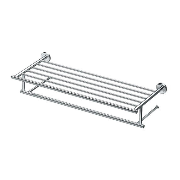 Gatco 4247 Latitude II 24" Minimalist Towel Rack, Chrome