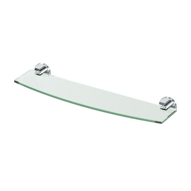 Gatco 4666 Reveal Vanity Glass Shelf, Chrome