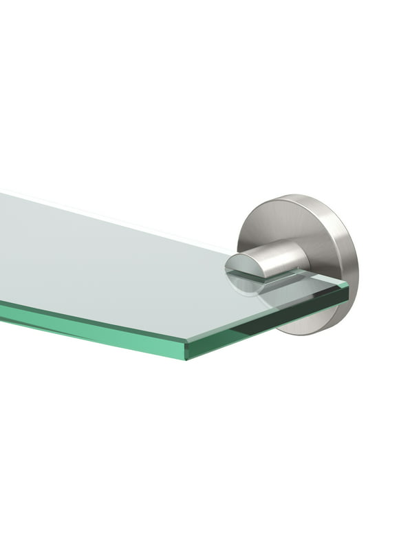 Gatco 4666 Reveal 20-1/8" Glass Bathroom Shelf - Nickel