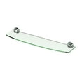 thumbnail image 1 of Gatco 4686 Channel Vanity Glass Shelf, Chrome, 1 of 3