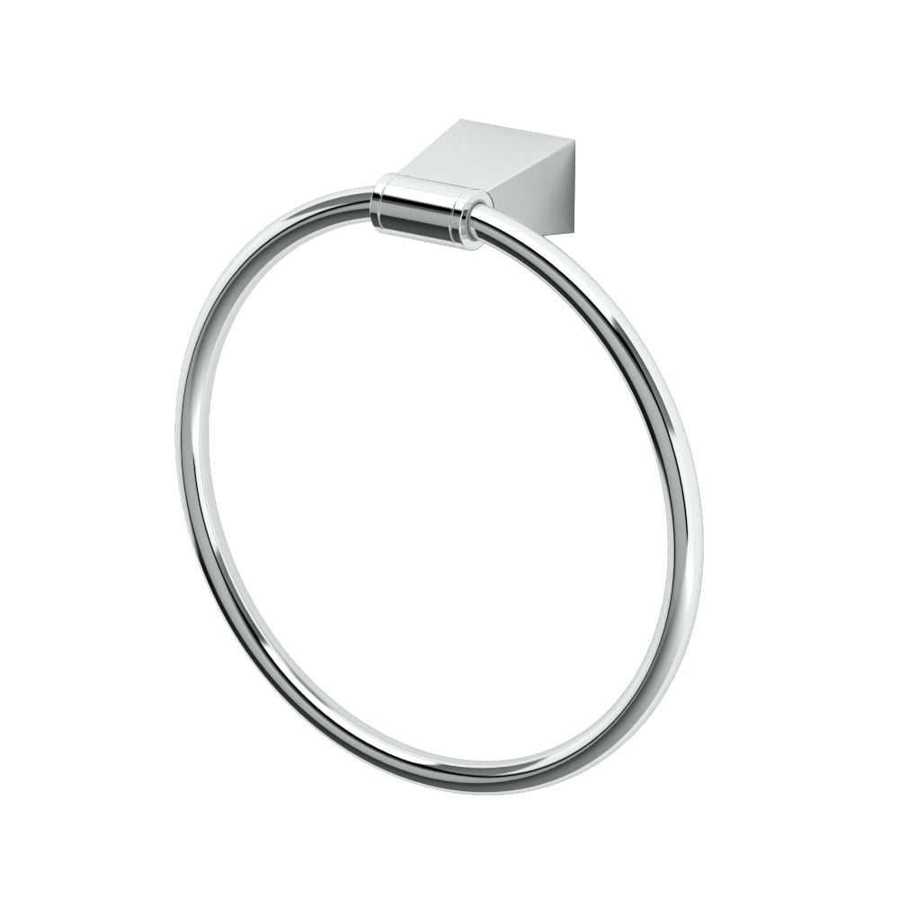 Bleu Collection Chrome Wall Mounted Towel Ring