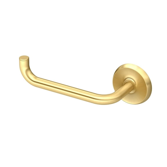 Gatco 5052 Designer II Euro Toilet Paper Holder, Brushed Brass