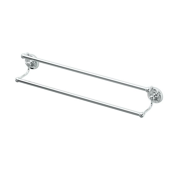 Gatco 5375 Designer II 24" Double Towel Bar, Chrome