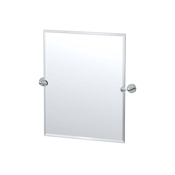 Gatco Sky 24" Frameless Rectangle Mirror, Chrome