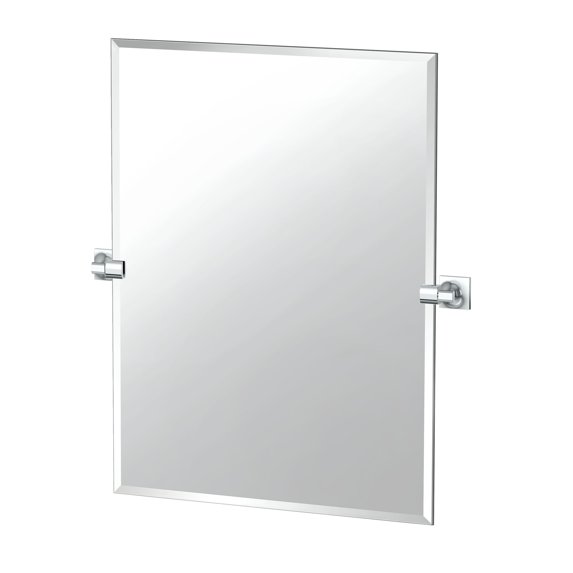 Gatco Waterline 31.5" Frameless Rectangle Mirror, Chrome