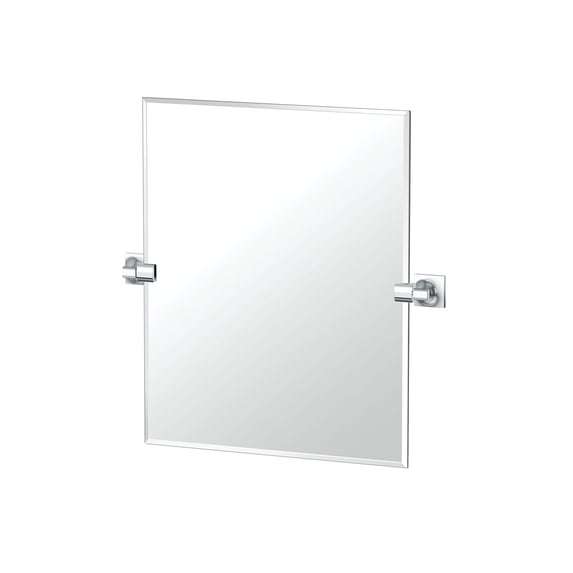 Gatco Waterline 24" Frameless Rectangle Mirror, Chrome