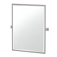 thumbnail image 1 of Gatco Mode 31.5" Framed Rectangular Mirror, Satin Nickel, 1 of 4