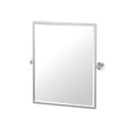 thumbnail image 1 of Gatco Cafe 26.5" Frameless Oval Mirror, Chrome, 1 of 2