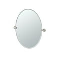thumbnail image 1 of Gatco Channel 26.5" Frameless Oval Mirror, Satin Nickel, 1 of 1